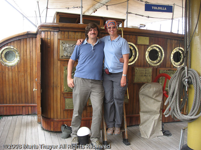 On board the corvette, Uraguay