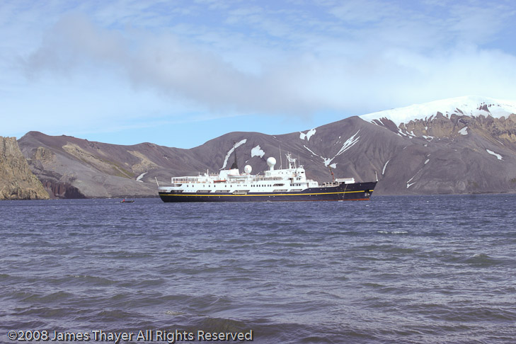 M/S Andrea anchored at Whaler's Bay