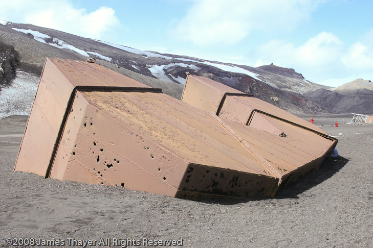 Remains of a drydock at Whaler's Bay