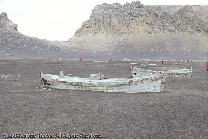 Remains of a boat for ferrying water.