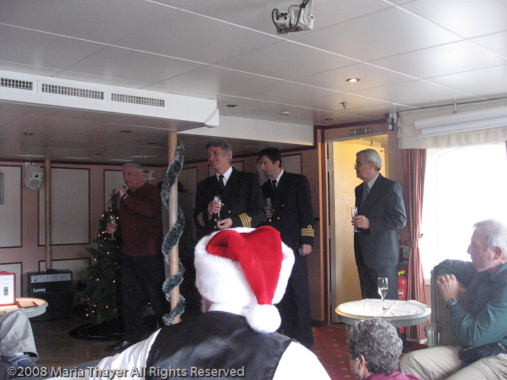 A toast to a successful voyage