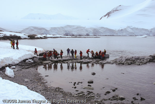 Disembarking on Jougla Point