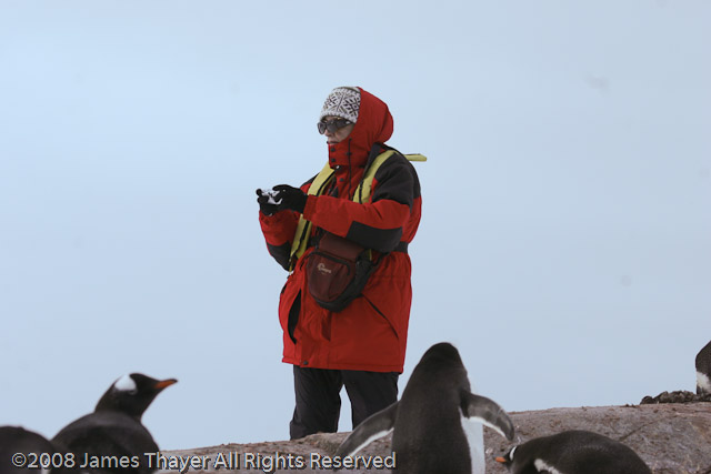 Marilyn takes a photo