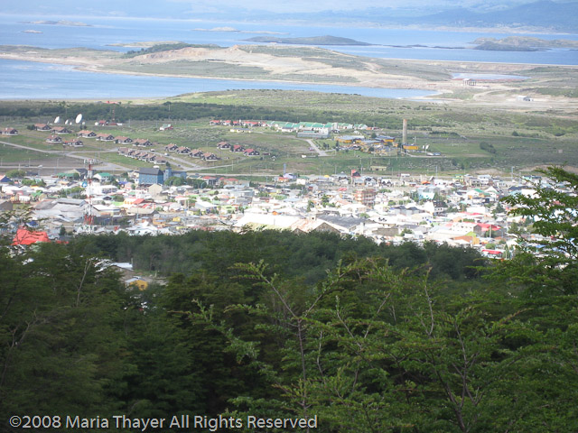 Ushuaia from above