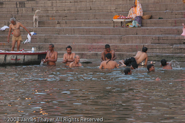 Bathing in the Ganges