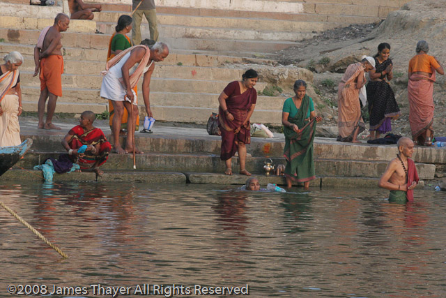 Bathing in the Ganges