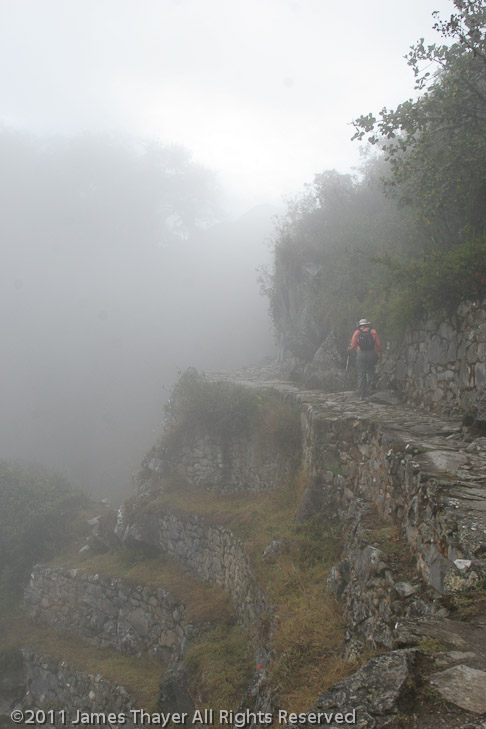 The Inca Trail heading toward Intipunku (The Sun Gate)