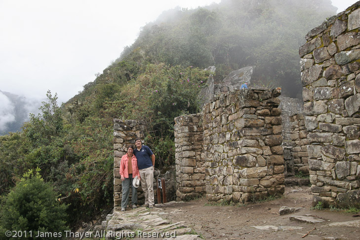 Jim and Marieke at the Sun Gate.