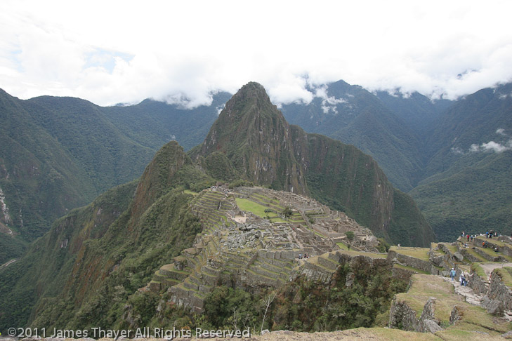 Machu Picchu from above.