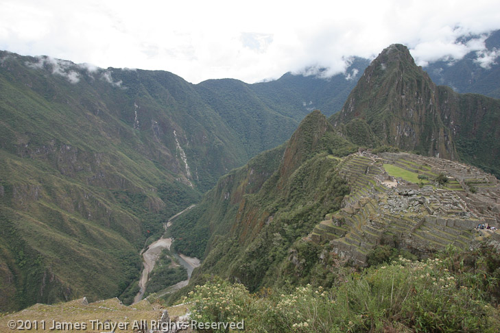 Machu Picchu and the Urubamba River valley.