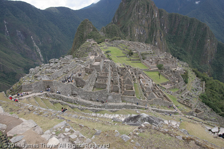 Machu Picchu from above.