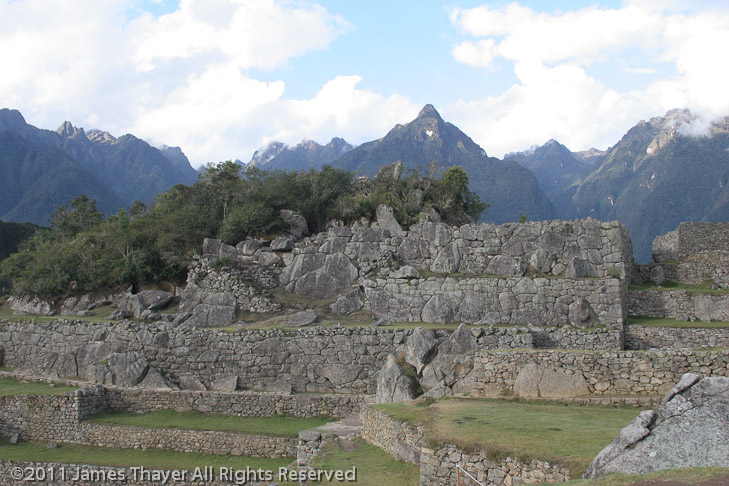 Interesting combination of natural and human stonework.