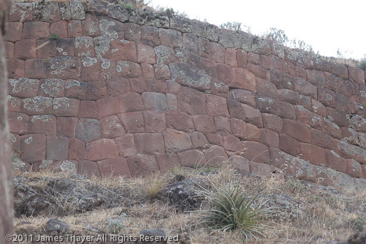 Tightly fitted stone. No mortar.