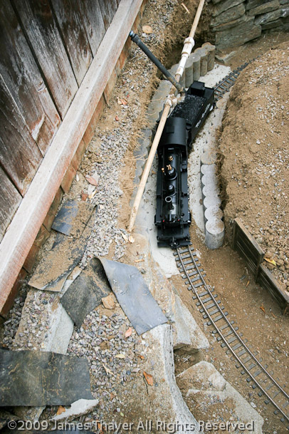 Checking clearances in the new tunnel