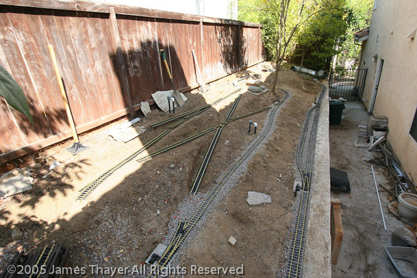 The beginnings of the crossover between upper and lower loops. (Later removed.)