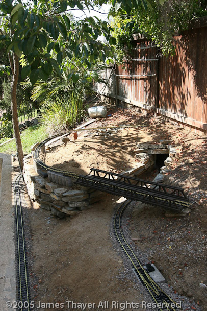 The beginnngs of the upper loop.