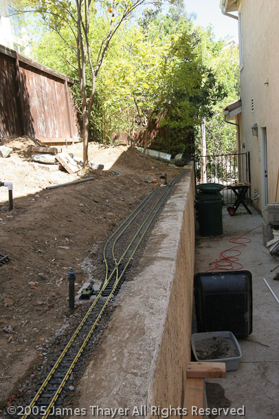 Half of lower loop in place. Other half still missing.