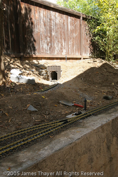 Half of lower loop in place. Other half still missing.